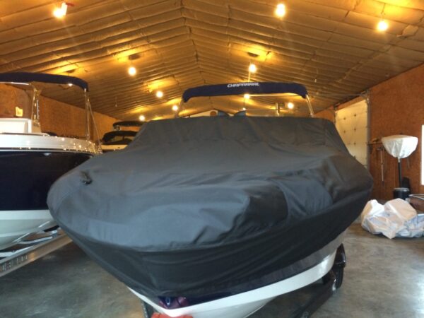 Chaparral 21 H20 OB Fish Ski With BIMINI & TROLLING MOTOR Outer Armor Mooring Cover