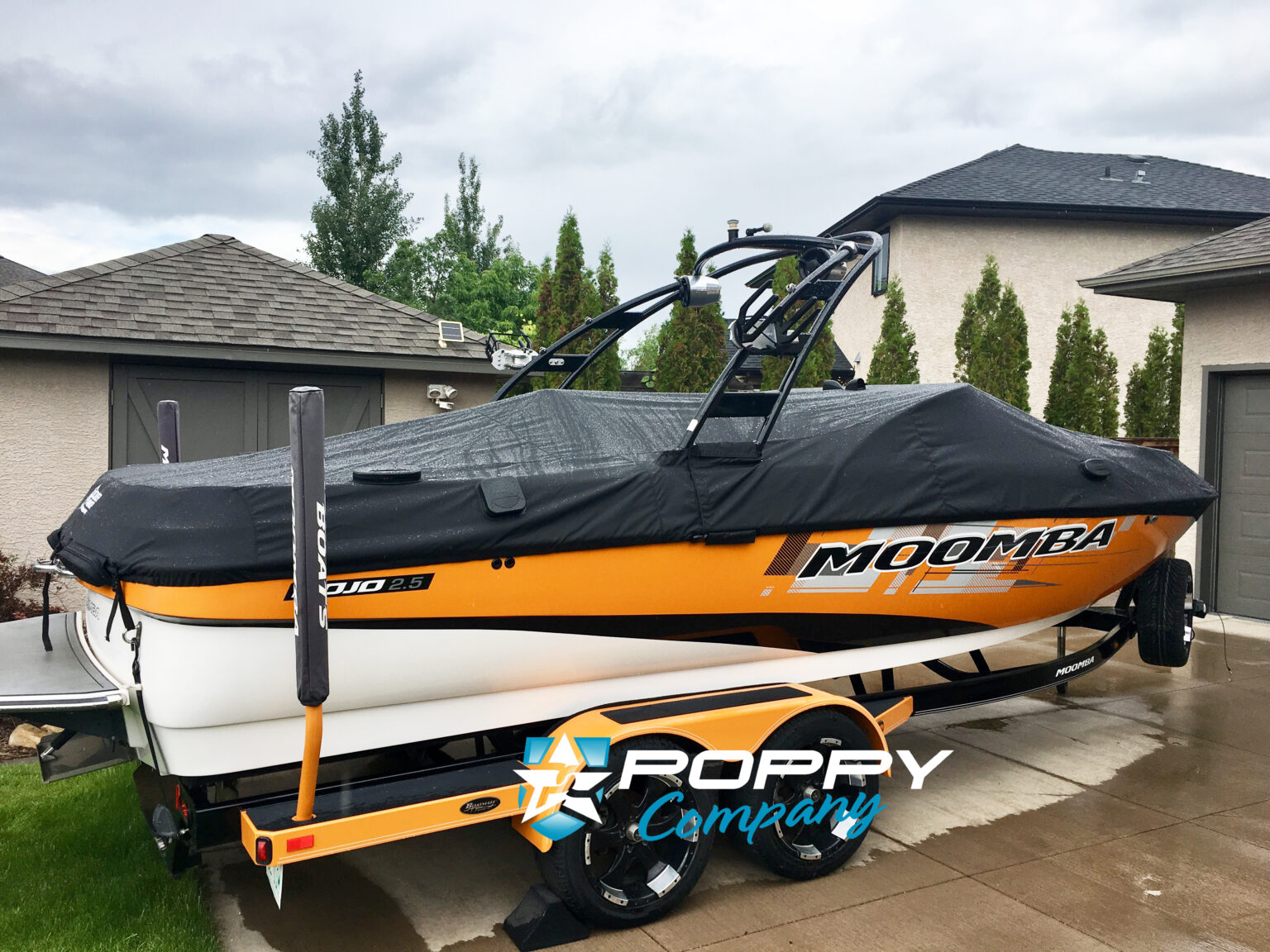 Moomba Boat Cover 20122014 Moomba Mojo 2.5 with OZ Tower Black Poppy